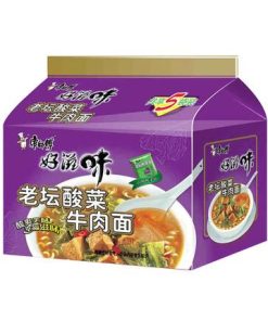 奇妙零食-康师傅好滋味五连包红烧牛肉/老坛酸菜